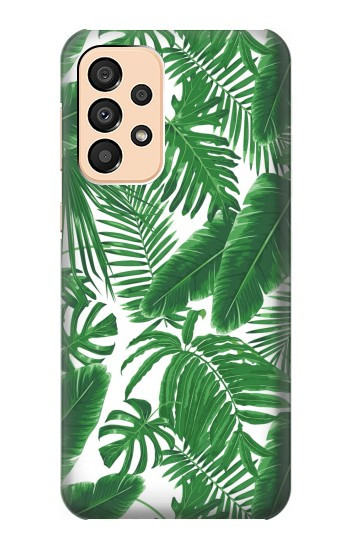 W3457 Paper Palm Monstera Case Cover Custodia e Flip Case per Samsung Galaxy A33 5G