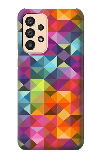 W3477 Abstract Diamond Pattern Case Cover Custodia e Flip Case per Samsung Galaxy A33 5G