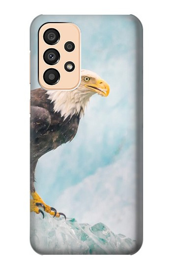 W3843 Bald Eagle On Ice Case Cover Custodia e Flip Case per Samsung Galaxy A33 5G