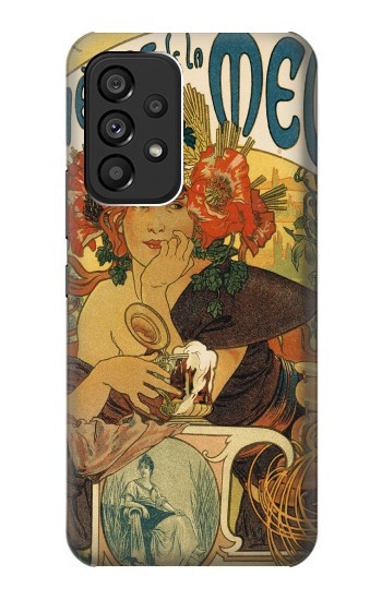 W2740 Alphonse Mucha Bieres De La Muse Case Cover Custodia e Flip Case per Samsung Galaxy A53 5G