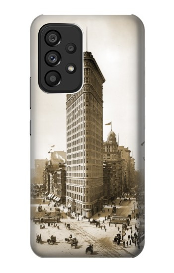 W3046 Old New York Flatiron Building Case Cover Custodia e Flip Case per Samsung Galaxy A53 5G