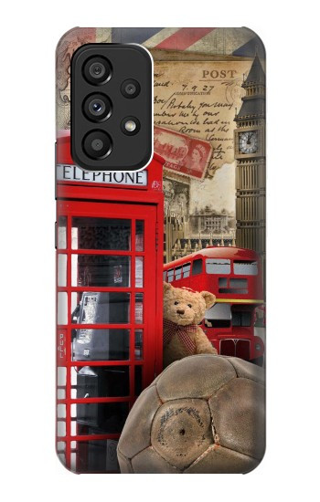 W3856 Vintage London British Case Cover Custodia e Flip Case per Samsung Galaxy A53 5G