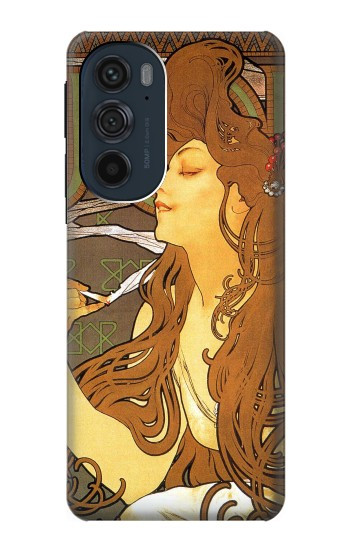 W0969 Alphonse Mucha Job Case Cover Custodia e Flip Case per Motorola Edge 30 Pro
