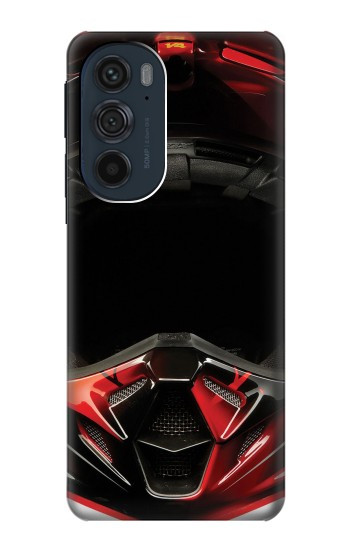 W1373 Motorcycle Helmet Case Cover Custodia e Flip Case per Motorola Edge 30 Pro