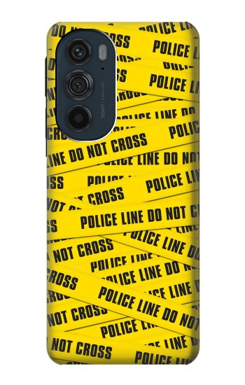 W2088 Police Line Do Not Cross Case Cover Custodia e Flip Case per Motorola Edge 30 Pro