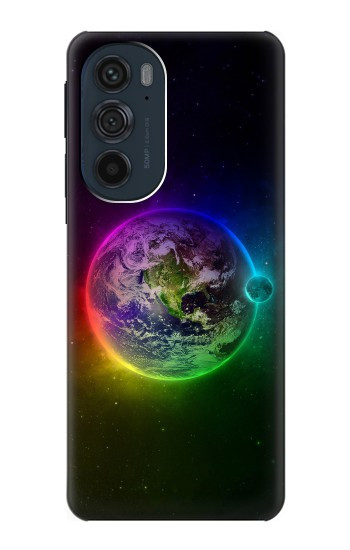 W2570 Colorful Planet Case Cover Custodia e Flip Case per Motorola Edge 30 Pro
