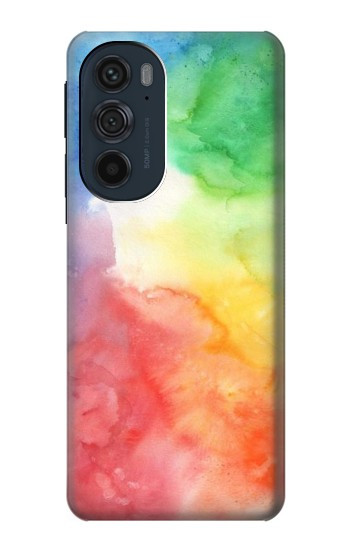 W2945 Colorful Watercolor Case Cover Custodia e Flip Case per Motorola Edge 30 Pro