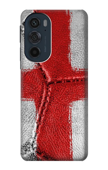 W3316 England Flag Vintage Football Graphic Case Cover Custodia e Flip Case per Motorola Edge 30 Pro