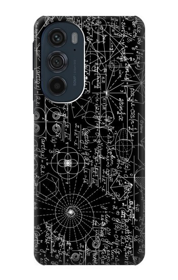 W3808 Mathematics Blackboard Case Cover Custodia e Flip Case per Motorola Edge 30 Pro