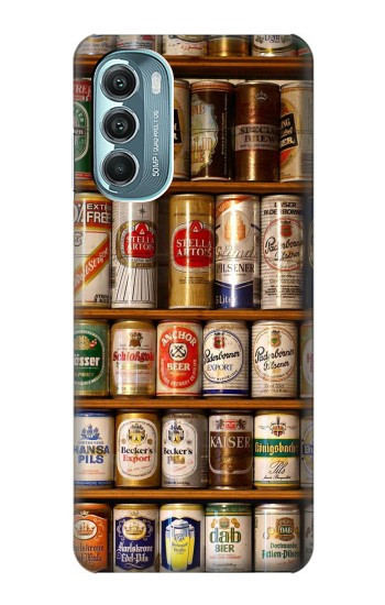 W0983 Beer Cans Collection Case Cover Custodia e Flip Case per Motorola Moto G Stylus 5G (2022)