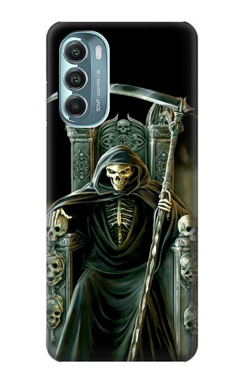 W1024 Grim Reaper Skeleton King Case Cover Custodia e Flip Case per Motorola Moto G Stylus 5G (2022)
