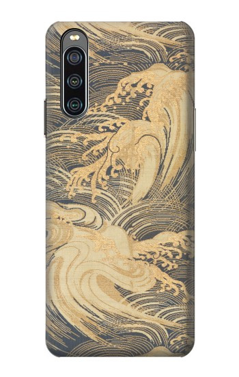 W2680 Japan Art Obi With Stylized Waves Case Cover Custodia e Flip Case per Sony Xperia 10 IV W2680 Japan Art Obi With Stylized Waves Case Cover Custodia e Flip Case per Sony Xperia 10 IV