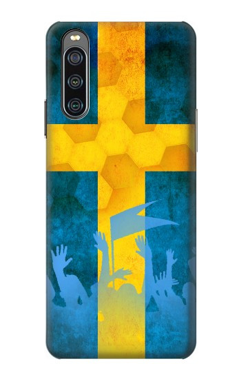 W2990 Sweden Football Soccer Case Cover Custodia e Flip Case per Sony Xperia 10 IV