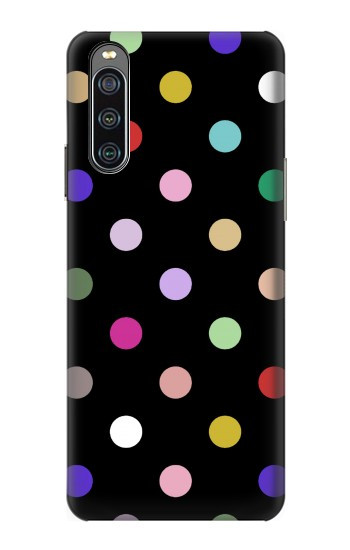 W3532 Colorful Polka Dot Case Cover Custodia e Flip Case per Sony Xperia 10 IV