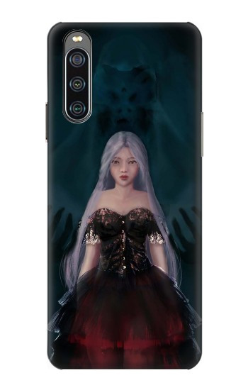 W3847 Lilith Devil Bride Gothic Girl Skull Grim Reaper Case Cover Custodia e Flip Case per Sony Xperia 10 IV