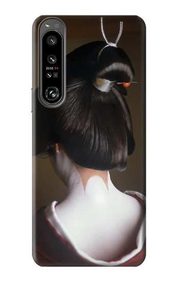 W1337 Japan Geisha Neck Case Cover Custodia e Flip Case per Sony Xperia 1 IV