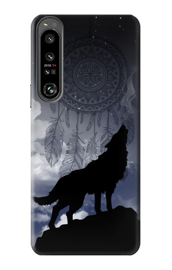 W3011 Dream Catcher Wolf Howling Case Cover Custodia e Flip Case per Sony Xperia 1 IV