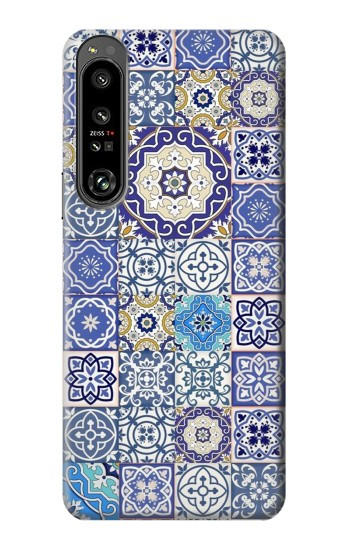 W3537 Moroccan Mosaic Pattern Case Cover Custodia e Flip Case per Sony Xperia 1 IV
