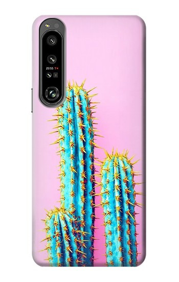 W3673 Cactus Case Cover Custodia e Flip Case per Sony Xperia 1 IV