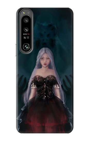 W3847 Lilith Devil Bride Gothic Girl Skull Grim Reaper Case Cover Custodia e Flip Case per Sony Xperia 1 IV