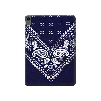 W3357 Navy Blue Bandana Pattern Tablet Case Cover Custodia per iPad Air (2022, 2020), Air 11 (2024,2025), Pro 11 (2022)