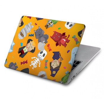 W3275 Cute Halloween Cartoon Pattern Case Cover Custodia per MacBook Air 13″ (2022,2025) - A2681, A3113, A3240