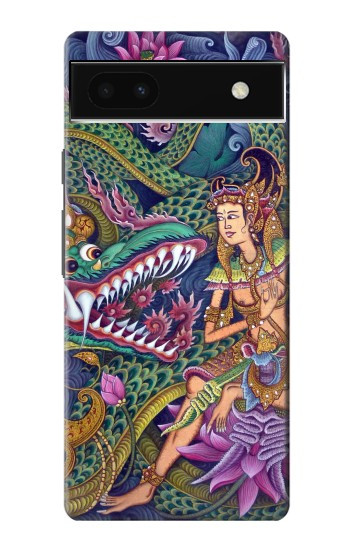 W1240 Bali Painting Case Cover Custodia e Flip Case per Google Pixel 6a