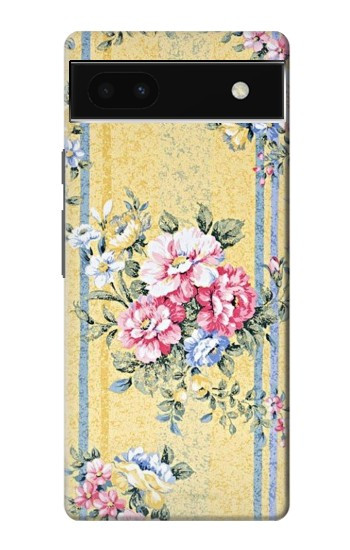 W2229 Vintage Flowers Case Cover Custodia e Flip Case per Google Pixel 6a