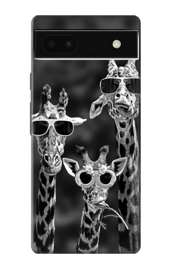 W2327 Giraffes With Sunglasses Case Cover Custodia e Flip Case per Google Pixel 6a