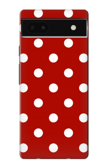 W2951 Red Polka Dots Case Cover Custodia e Flip Case per Google Pixel 6a