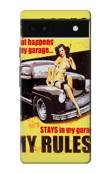 W3198 My Garage Pinup Girl Case Cover Custodia e Flip Case per Google Pixel 6a