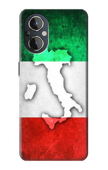 W2338 Italy Flag Case Cover Custodia e Flip Case per OnePlus Nord N20 5G