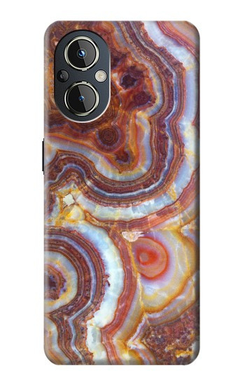 W3034 Colored Marble Texture Printed Case Cover Custodia e Flip Case per OnePlus Nord N20 5G