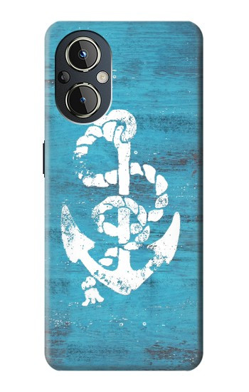 W3053 Marine Anchor Blue Case Cover Custodia e Flip Case per OnePlus Nord N20 5G