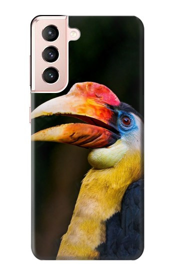 W3876 Colorful Hornbill Case Cover Custodia e Flip Case per Samsung Galaxy S21 5G
