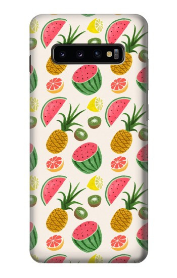 W3883 Fruit Pattern Case Cover Custodia e Flip Case per Samsung Galaxy S10 Plus