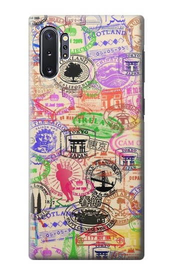 W3904 Travel Stamps Case Cover Custodia e Flip Case per Samsung Galaxy Note 10 Plus