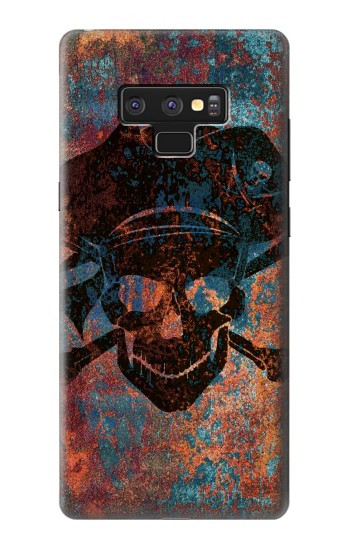 W3895 Pirate Skull Metal Case Cover Custodia e Flip Case per Note 9 Samsung Galaxy Note9