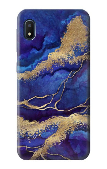 W3906 Navy Blue Purple Marble Case Cover Custodia e Flip Case per Samsung Galaxy A10e