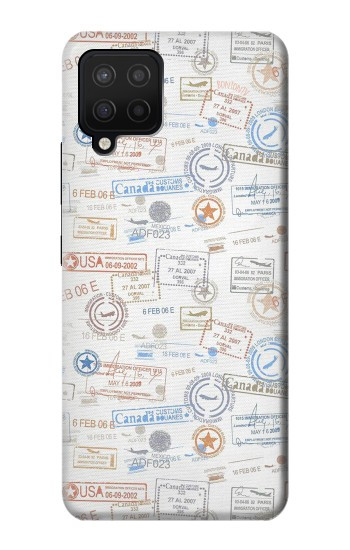 W3903 Travel Stamps Case Cover Custodia e Flip Case per Samsung Galaxy A12