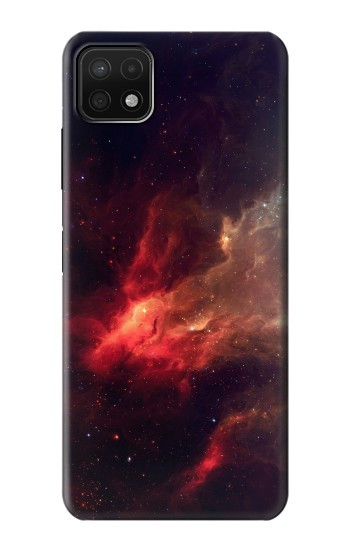 W3897 Red Nebula Space Case Cover Custodia e Flip Case per Samsung Galaxy A22 5G