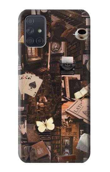 W3877 Dark Academia Case Cover Custodia e Flip Case per Samsung Galaxy A71 5G