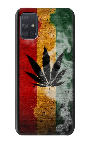 W3890 Reggae Rasta Flag Smoke Case Cover Custodia e Flip Case per Samsung Galaxy A71 5G