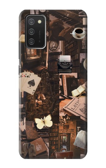 W3877 Dark Academia Case Cover Custodia e Flip Case per Samsung Galaxy A03S
