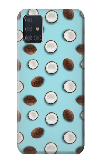 W3860 Coconut Dot Pattern Case Cover Custodia e Flip Case per Samsung Galaxy A51