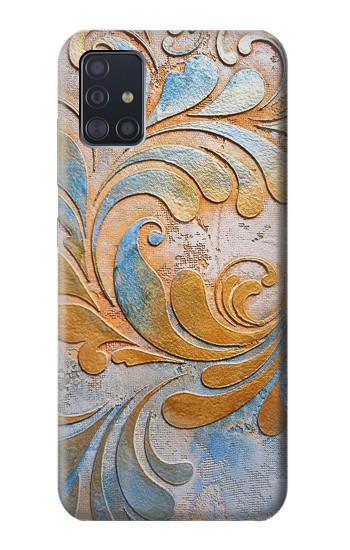 W3875 Canvas Vintage Rugs Case Cover Custodia e Flip Case per Samsung Galaxy A51