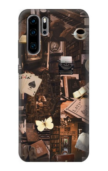 W3877 Dark Academia Case Cover Custodia e Flip Case per Huawei P30 Pro
