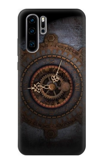 W3908 Vintage Clock Case Cover Custodia e Flip Case per Huawei P30 Pro