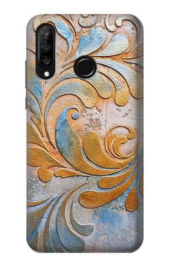 W3875 Canvas Vintage Rugs Case Cover Custodia e Flip Case per Huawei P30 lite