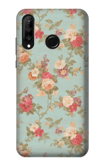 W3910 Vintage Rose Case Cover Custodia e Flip Case per Huawei P30 lite